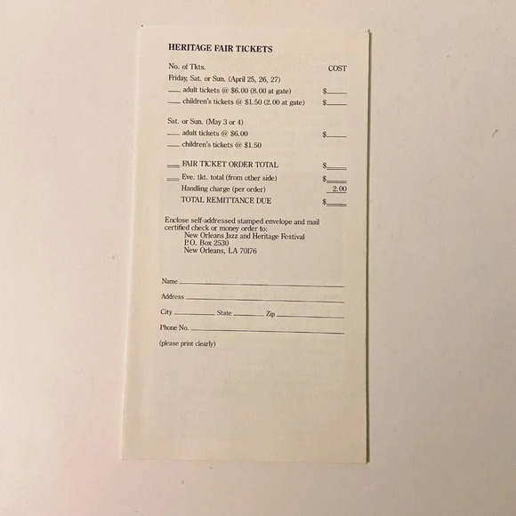 Vintage  New Orleans Shoneys Inn Audubon Zoo and Jazz Festival Brochures - Picture 11 of 16